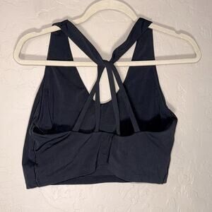 Aerie real me recharge black sports bra lounge top size XL.